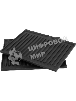 Гриль электрический Hyundai HYG-4046 2200Вт черный/серебристый