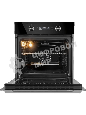 Шкаф духовой электрический Maunfeld AEOH60102B, 60л, дверца с 3 стеклами, черный