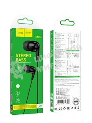 Проводные наушники Hoco M97a черный, внутриканальные