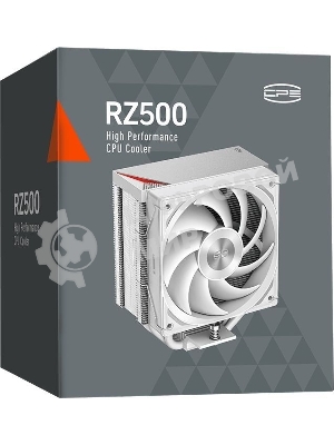 Устройство охлаждения (кулер) PcCooler RZ500 Soc-AM5/AM4/1200/1700/1851 белый 4-pin 32dB Al+Cu 250W Ret (RZ500-WHNWNX-GL)