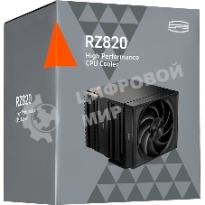 Устройство охлаждения (кулер) PcCooler RZ820 Soc-AM5/AM4/1200/1700/1851 черный 4-pin Al+Cu 300W Ret (RZ820-BKNWNX-GL)