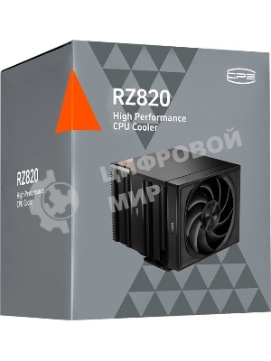 Устройство охлаждения (кулер) PcCooler RZ820 Soc-AM5/AM4/1200/1700/1851 черный 4-pin Al+Cu 300W Ret (RZ820-BKNWNX-GL)