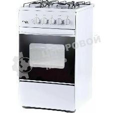 Плита газовая Лада Nova RG 24042 W белый, конфорок 4 газовых, духовка 50 л, 50 см x 85 см x 60 см