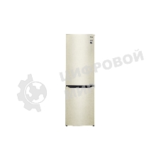 Холодильник LG GA-B419SEJL бежевый двухкамерный 223/79л морозилка снизу, No Frost