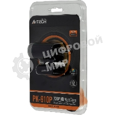 Веб-камера A4Tech PK-910P 1280x720, 30 кадр/с, USB Type-A, микрофон, универсальное крепление