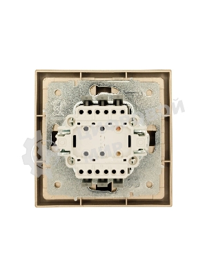 Выключатель 1-кл. СП ZIMA IP20 10А безвинт. зажим зол. LEZARD 704-3688-100QC