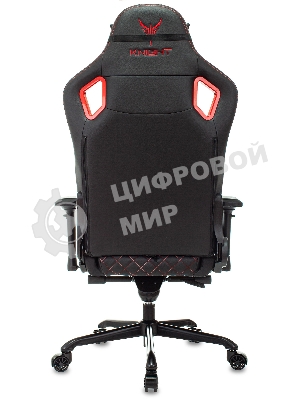 Кресло игровое Knight TITAN черный/красный ромбик эко.кожа с подголов. крестовина металл