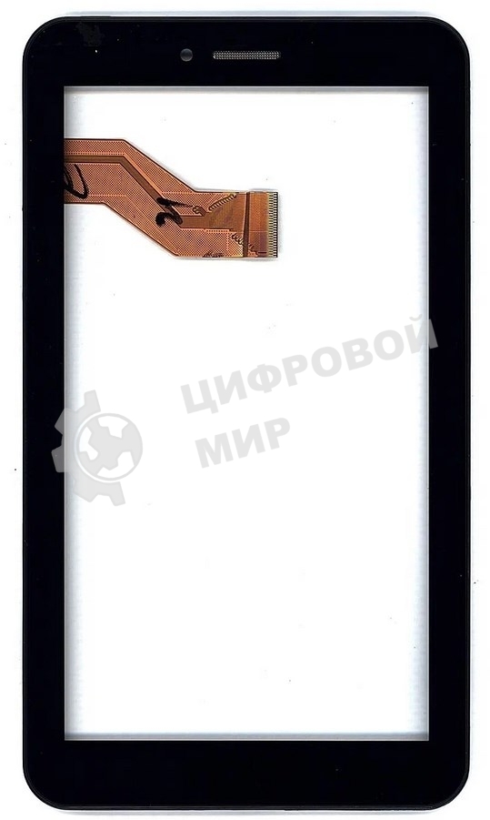Сенсорное стекло (тачскрин) для Irbis TX32, черное с рамкой
