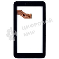 Сенсорное стекло (тачскрин) для Irbis TX32, черное с рамкой