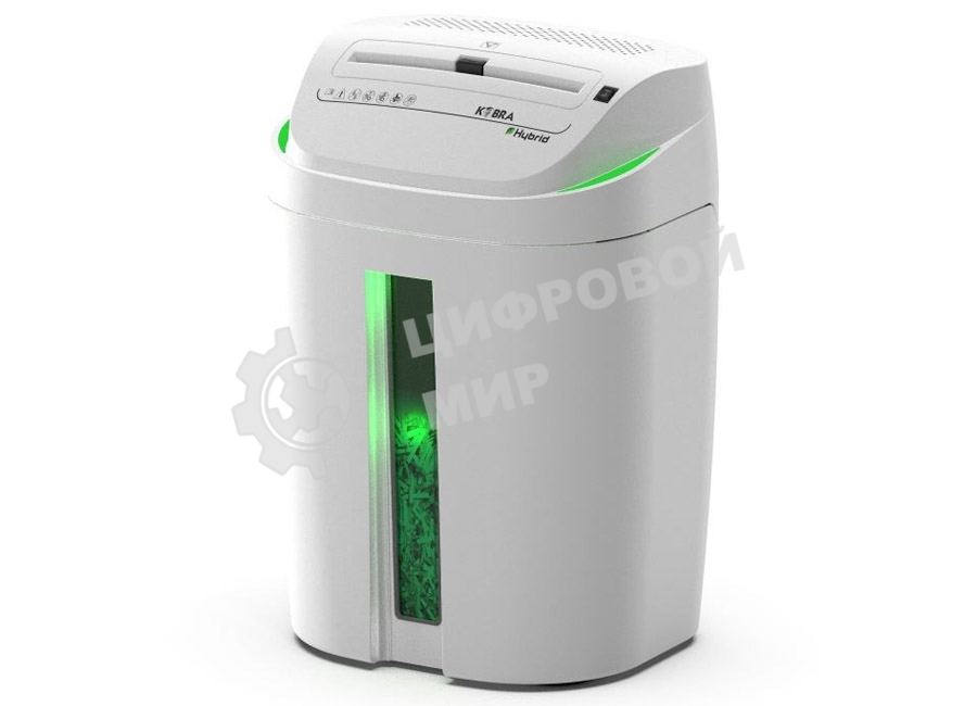 Шредер Kobra C4-Hybrid E/S серый (секр.P-4) перекрестный 15лист. 40лтр. скрепки скобы пл.карты CD