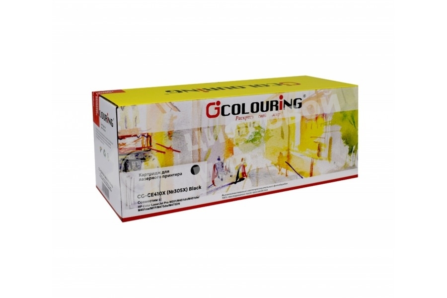 Картридж лазерный Colouring CG-CE410X черный (4000 стр.) для принтеров HP Color LaserJet Pro M351/Pro 400 color MFP M475dn/M475dw/Pro 400 color M451dn/M451dw/M451nw