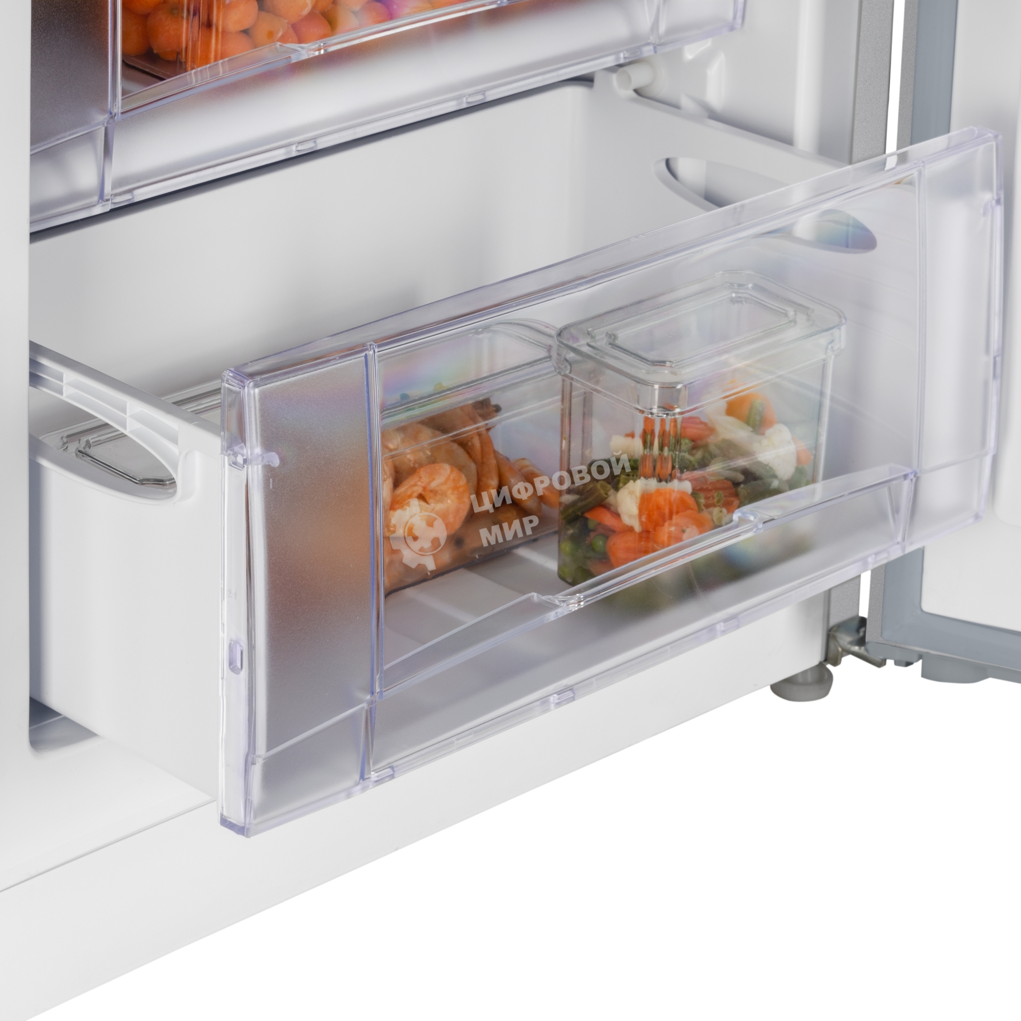 Морозилка Nordfrost DF 261 SAP, серебристый, 139л, 3 ящика