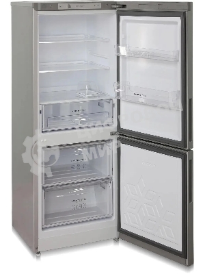 Холодильник Бирюса Б-M6041 металлик двухкамерный 183/85л морозилка снизу