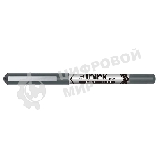 Ручка роллер Deli Think (EQ20020) серый, d=0.5мм, черные чернила, одноразовая ручка, стреловидный пишущий наконечник, линия 0.35мм