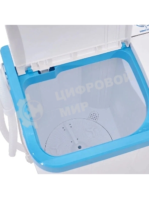 Стиральная машина Фея СМП 40 Н белый/голубой, загрузка вертикальная 4 кг, 1320 об/мин, класс В