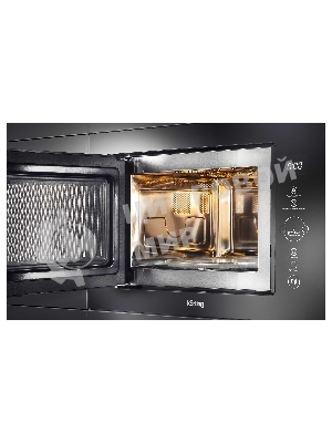 Встраиваемая микроволновая печь Korting KMI 825 TGN черный, 25 л, 900 Вт, переключатели - сенсор