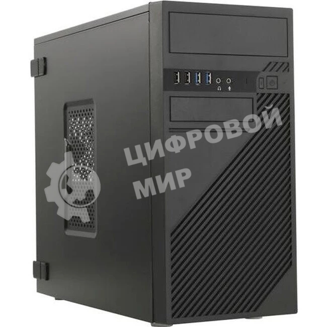 Компьютерный корпус Mini Tower InWin EFS712 Black U3*2+U2*2+A(HD) + front fan holder + Screwless mATX (без блока питания)