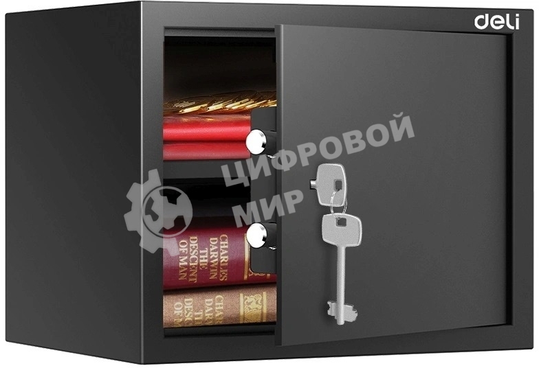 Сейф Deli Srock ET563 300x380x300мм ключевой