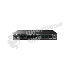 Коммутатор управляемый PoE Tenda TEG2210P-8-120W, 10 портов, 9x1 Гбит/с, SFP 1x1 Гбит/с, PoE 8x30Вт (до 110 Вт)