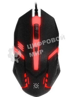 Комплект клавиатура+мышь Defender Glion C-123 проводной, USB, 1600 DPI, чёрный