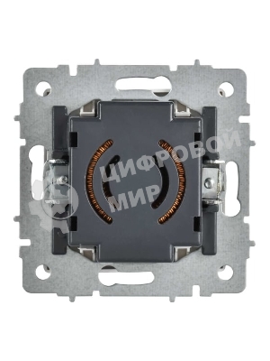 Светорегулятор IEK BR-D20-0600-K91 поворотно-нажимной СП BRITE СС10-1-0-БрАБ 600 Вт механизм арктич. бел.