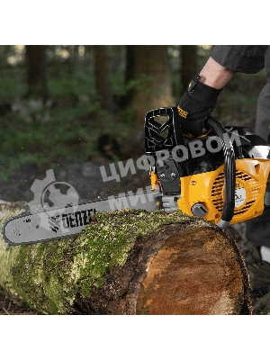 Пила цепная бензиновая Denzel DGS-4516 шина 40 см, 45 см 3, 3,0 л.с., шаг 3/8, паз 1,3 мм, 57 зв