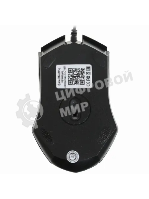 Мышь проводная Qumo Office M14 черный, 1000 dpi, USB, кнопки - 3