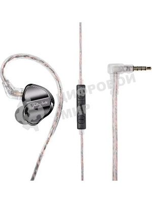 Проводные наушники FiiO JD1 черный, внутриканальные, Jack 3.5 мм