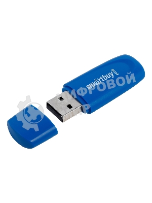 Флешка USB Smartbuy Scout Blue (SB064Gb2SCB), 64Gb, USB 2.0, R/W 15/8, синий