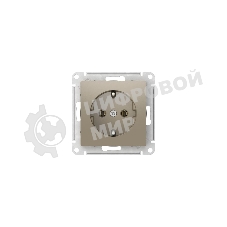 Розетка AtlasDesign 16А с заземл. быстрозажим. клем. механизм шампань SE ATN000543S