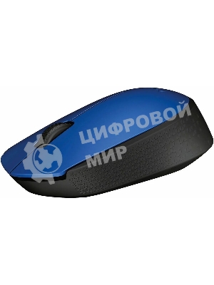 Мышь беспроводная Logitech M171 синий, 1000 dpi, радиоканал, USB, кнопки - 3