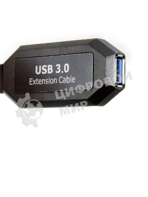 Кабель-адаптер USB3.0-repeater, удлинительный активный Am-->Af 10м VCOM