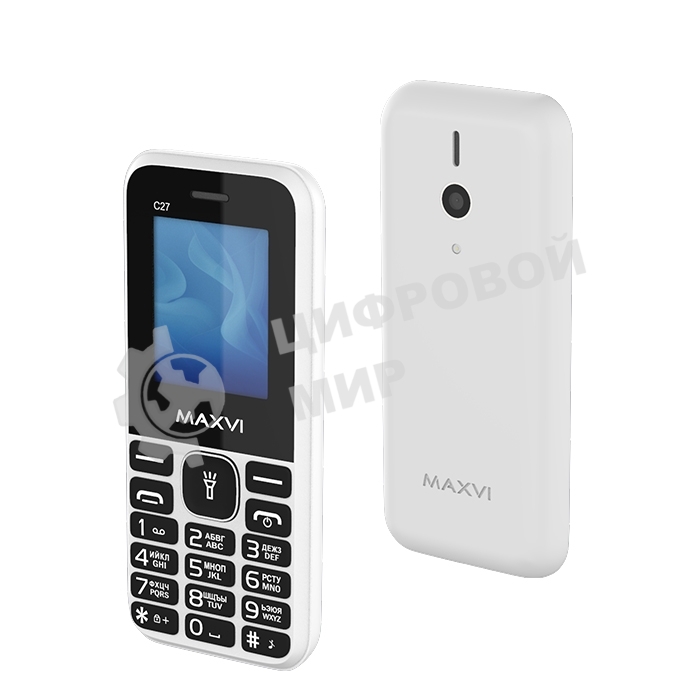 Мобильный телефон Maxvi C27 белый