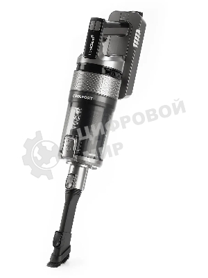 Пылесос вертикальный Coolfort CF-3000 серый, питание от аккумулятора, 135 Вт, уборка сухая, пылесборник 0.5 л, работа от АКБ max 35 мин.