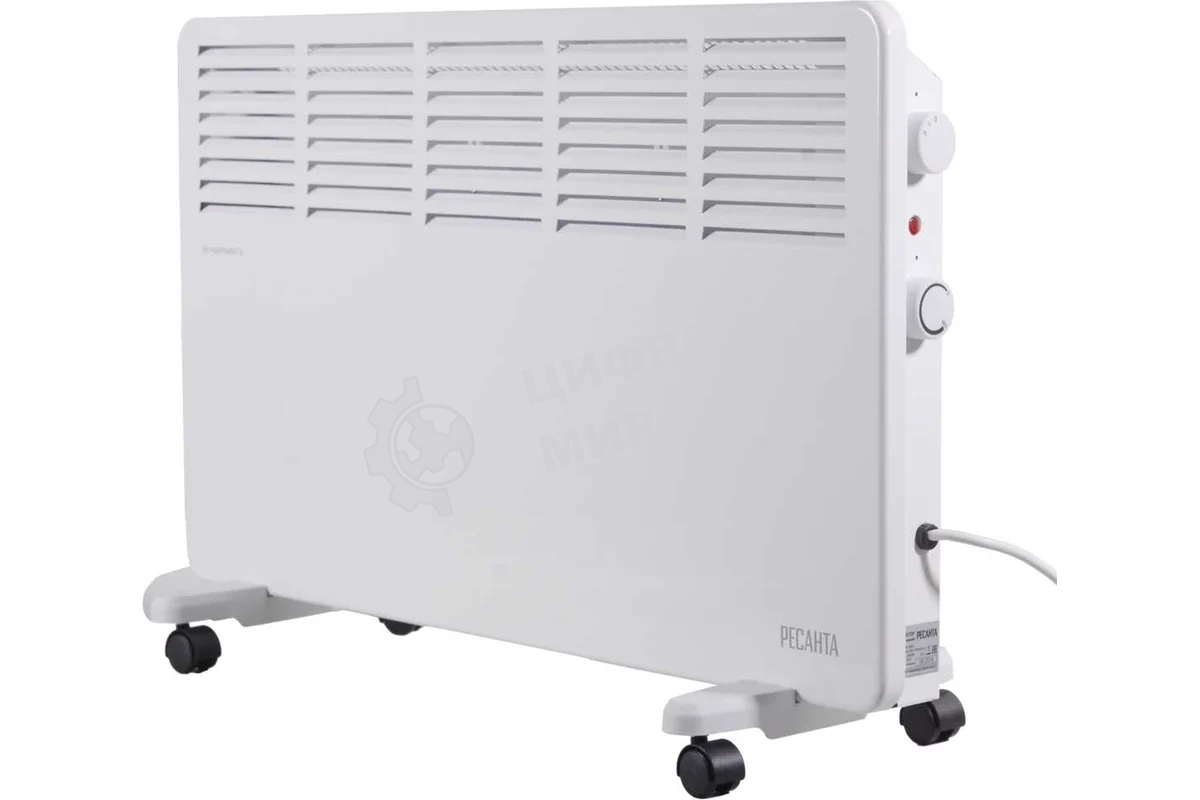 Конвектор электрический Ресанта ОК-2000 белый, 2000 Вт, 25 м2, термостат