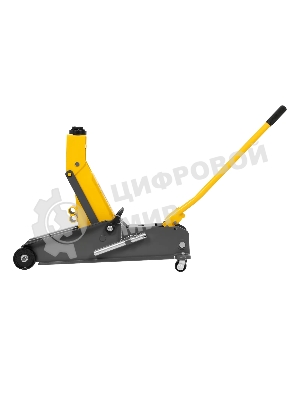 Домкрат гидравлический подкатной с фиксатором Denzel 3 т, 190-532 мм, SUV