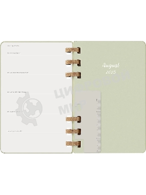 Еженедельник Moleskine ACADEMIC SPIRAL DHSPK5212AMWH3 Large 150х210 мм 200 стр. кремовые страницы спираль киви