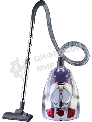 Пылесос Hyundai HYV-C4570 2400Вт серебристый/красный