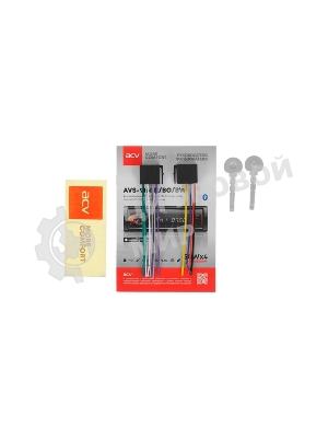 Автомагнитола ACV AVS-916BW, 1 DIN, Bluetooth, USB Type-A, AUX