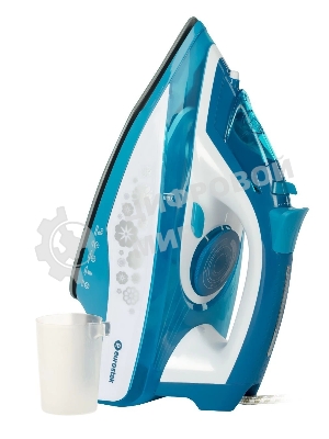 Утюг Eurostek EEI-2600 синий/белый, 2600 Вт, 45 г/мин, 140 г/мин, 350 мл