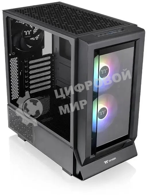 Компьютерный корпус Thermaltake Ceres 350 MX черный без БП E-ATX 2x140мм 2xUSB 3.0 audio bott PSU