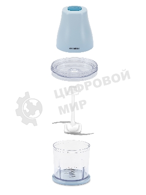 Измельчитель электрический Hyundai HYC-P3118 0.8л. 350Вт голубой/синий