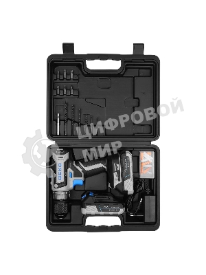 Дрель-шуруповерт Deko DKCD20V ONE+, 20 В, 2 Ач, 45 Нм, щеточный