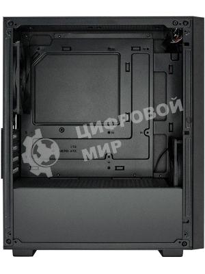 Компьютерный корпус XASTRA A307M 2BK SI Black mATX/Mesh/Metal left panel/2x120мм PWM FC black fans/A307M-2FC12BK-SI