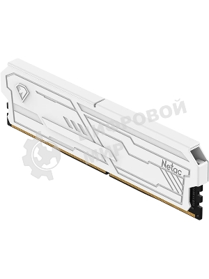 Оперативная память Netac Shadow III, DDR4, 8GB (1x8GB), 3200 MHz, CL16, с радиатором, белый