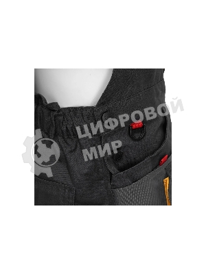 Полукомбинезон профессиональный рабочий Denzel 90391 65% полиэстер 35% хлопок, XXXL