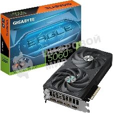 Видеокарта Gigabyte GeForce RTX 5060 Ti Eagle OC, NVIDIA RTX 5060 Ti, 16 ГБ GDDR7, 128 бит, PCI-e 5.0, 1xHDMI, 3xDP, 2617 МГц