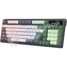 Клавиатура Oklick 731G проводная, USB Type-A, серый/белый