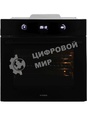 Духовой шкаф электрический Hyundai HEO 6752 BG черное стекло