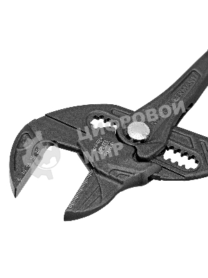 Клещи переставные Denzel кнопочный механизм, обливные рукоятки, сантехнические, 250 мм